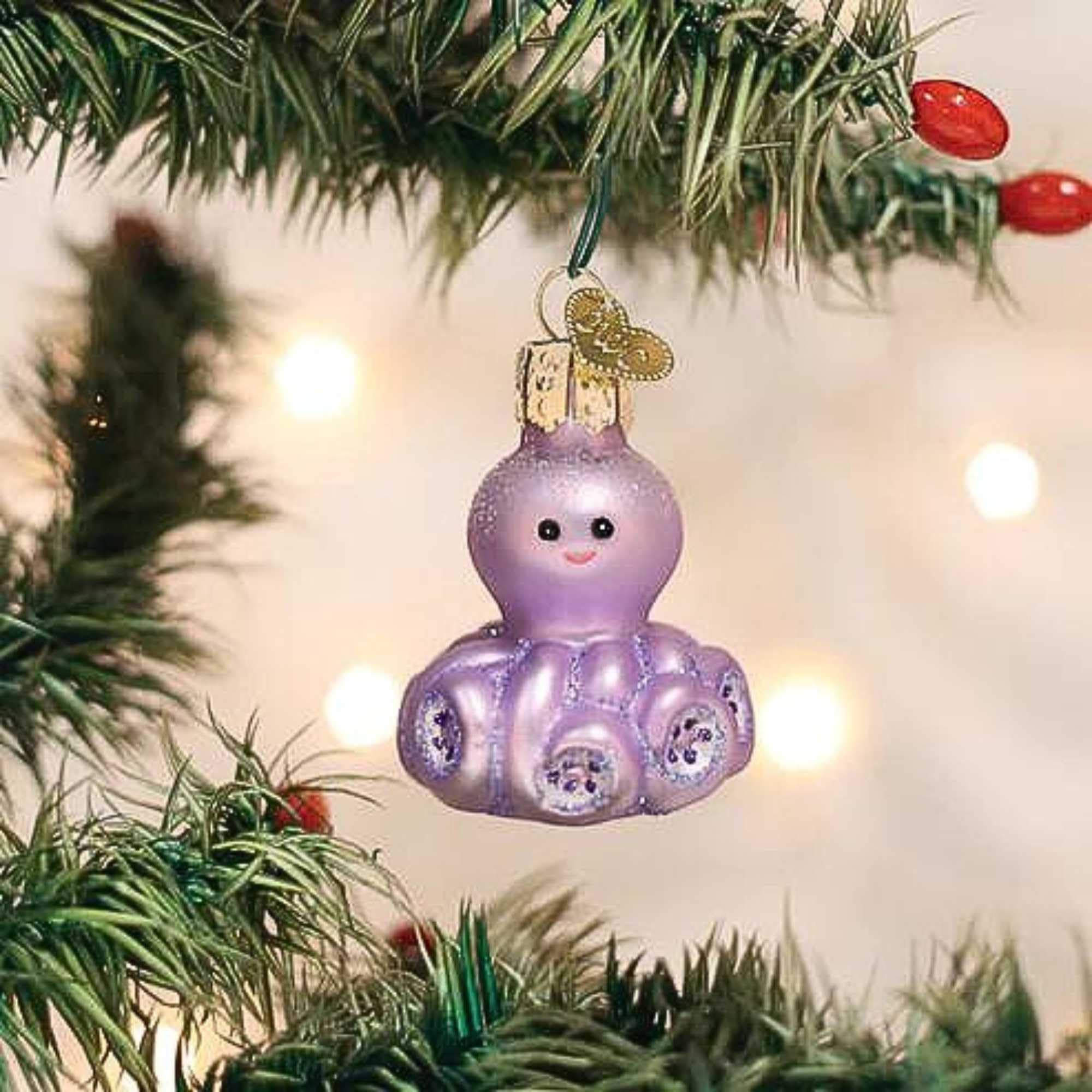 Amazon.com: Old World Christmas Mini Octopus Glass Blown Ornament